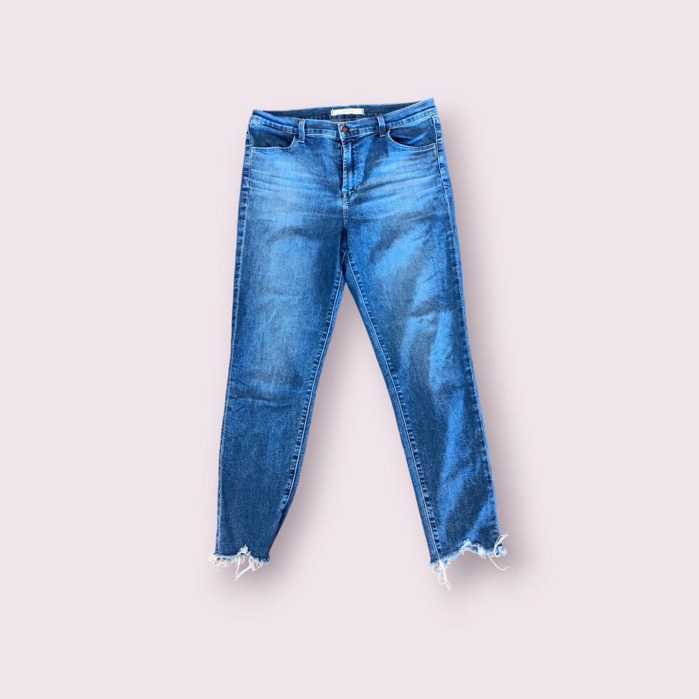 J Brand Skinny Jeans Women's Sz 31 Alana Skinny High-Rise Crop Ankle Leg Denim‎